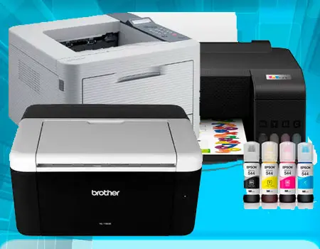 Impressoras laser ou jato de tinta